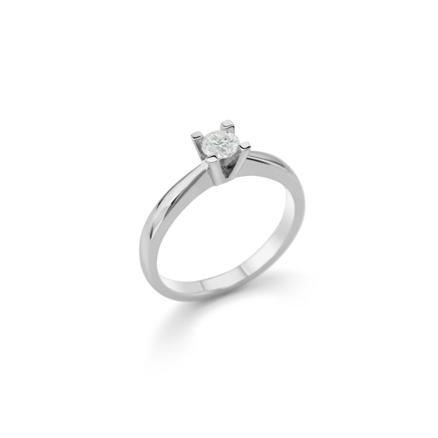 Δαχτυλίδι μονόπετρο Designers Diamonds, χρυσός Κ18, DDAV102