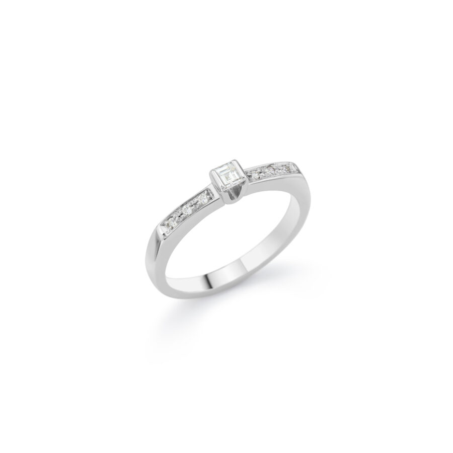 Δαχτυλίδι μονόπετρο Designers Diamonds, χρυσός Κ18, DDAV111