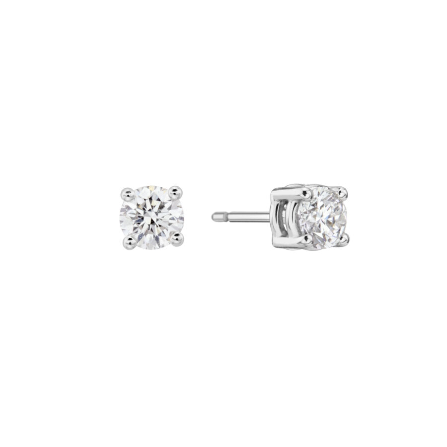 Designers Diamonds. 18K gold solitaire ring,  with brillant-cut diamond