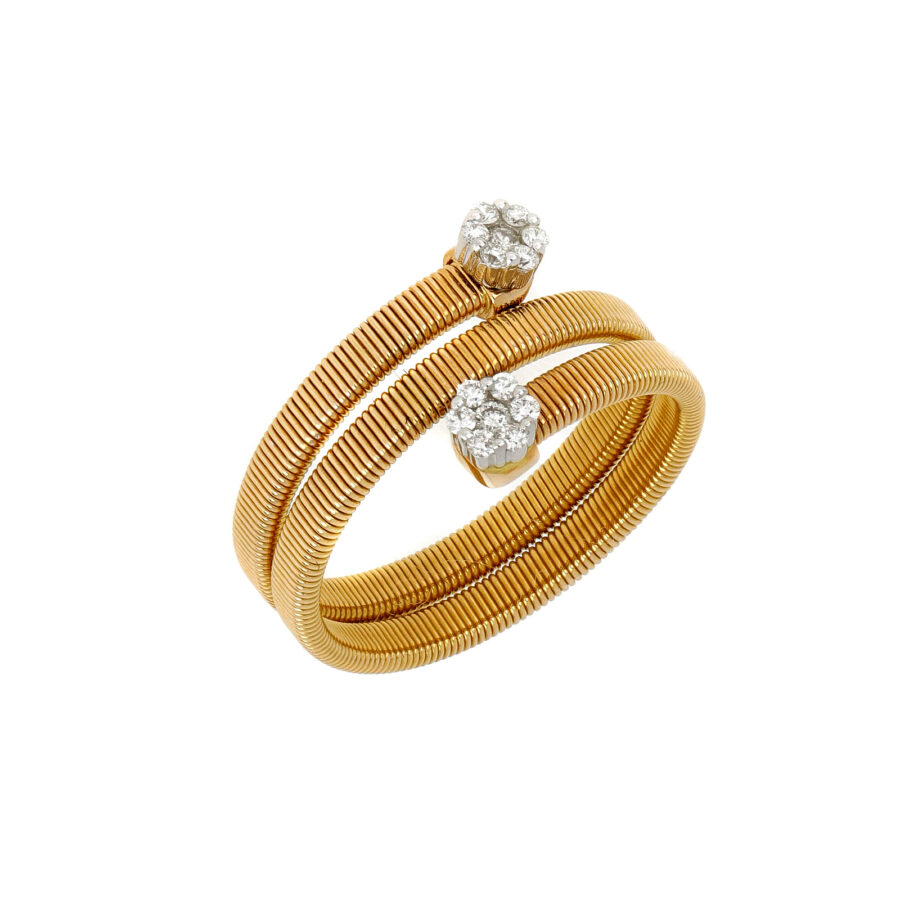 Δαχτυλίδι Oro Trend, χρυσός K18 με brillants