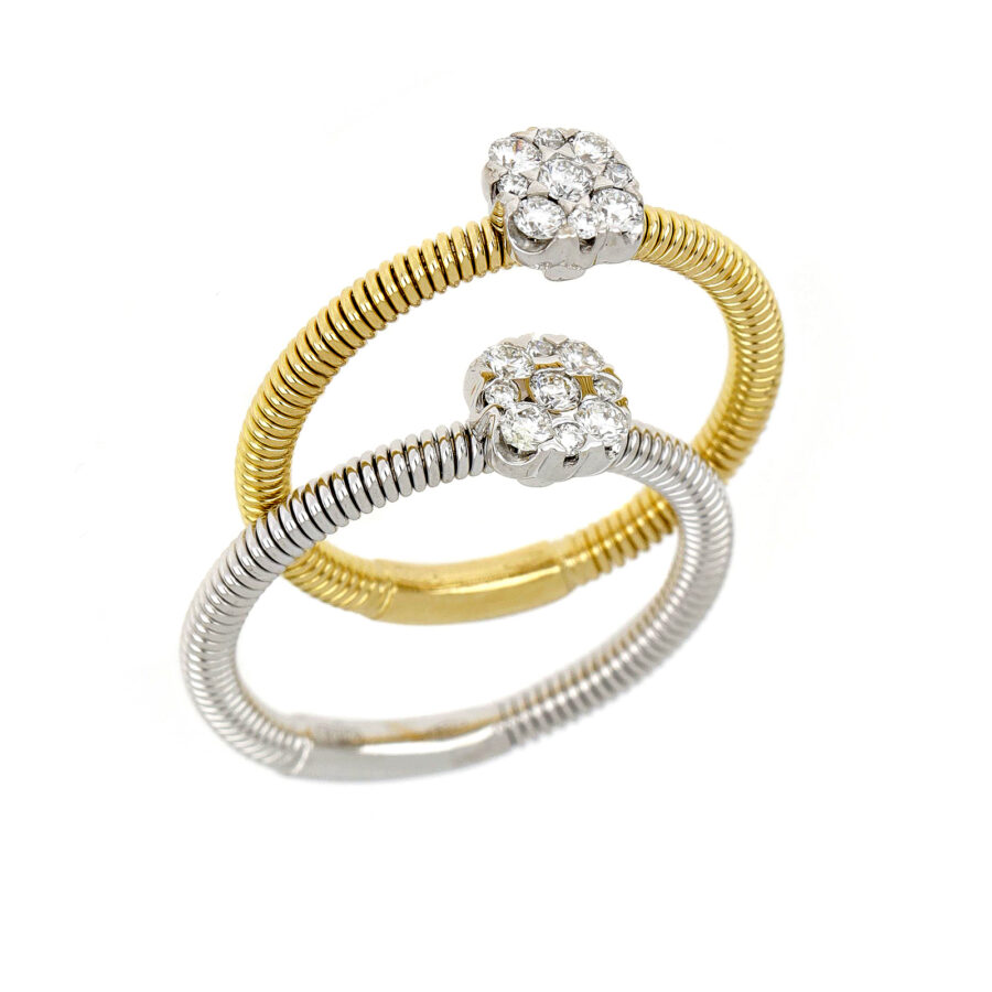 Δαχτυλίδι Oro Trend, χρυσός K18 με brillants