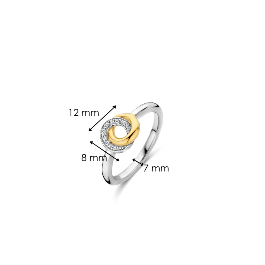 Δαχτυλίδι Ti Sento, επιχρυσωμένο ασήμι 925